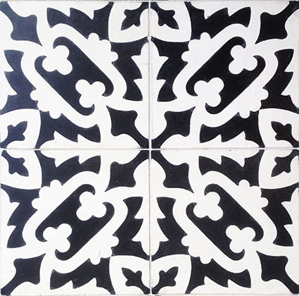 Bosque B&W Encaustic Cement Tiles 20cm*20cm*1.5cm